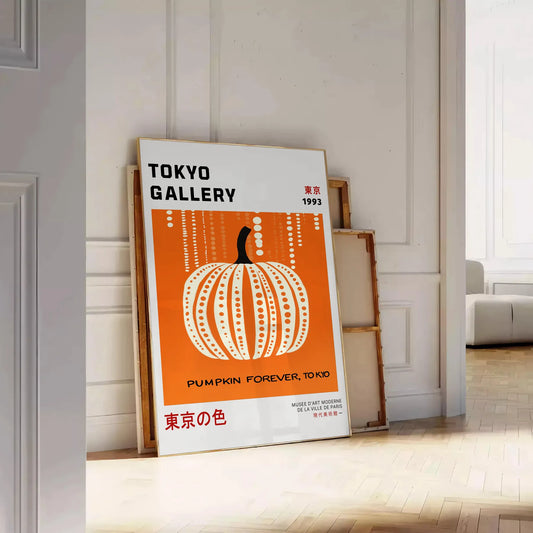 space artistic allure black white Pumpkin Forever Yayoi Kusama 8 poster iconic charm striking statement room decor today sizes available A4 cm A0