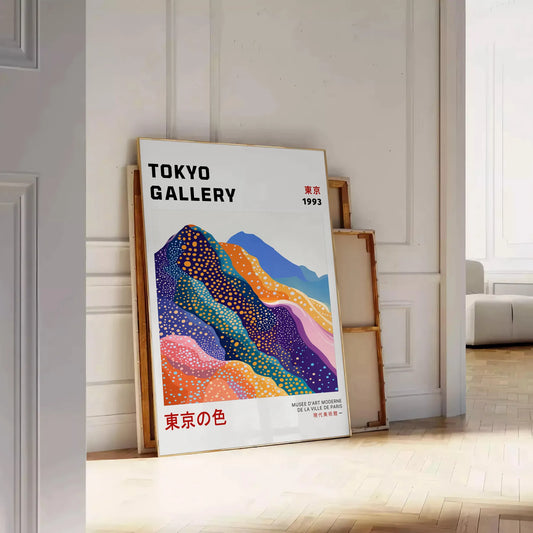 serene beauty Mount Fuji Japan 2 poster blue white hues touch Japanese elegance space decor stunning artwork print style