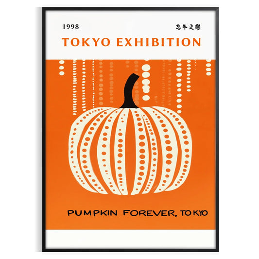 captivating harmony Pumpkin Forever Yayoi Kusama 2 stunning poster rich black brown hues perfect homage visionary art space masterpiece unframed options