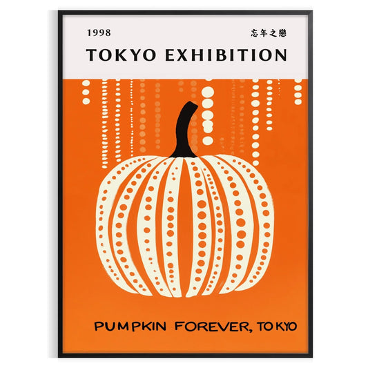 space Pumpkin Forever Yayoi Kusama 5 poster striking artwork bold interplay black green iconic style art enthusiasts design lovers piece artistic flair A4 cm A0