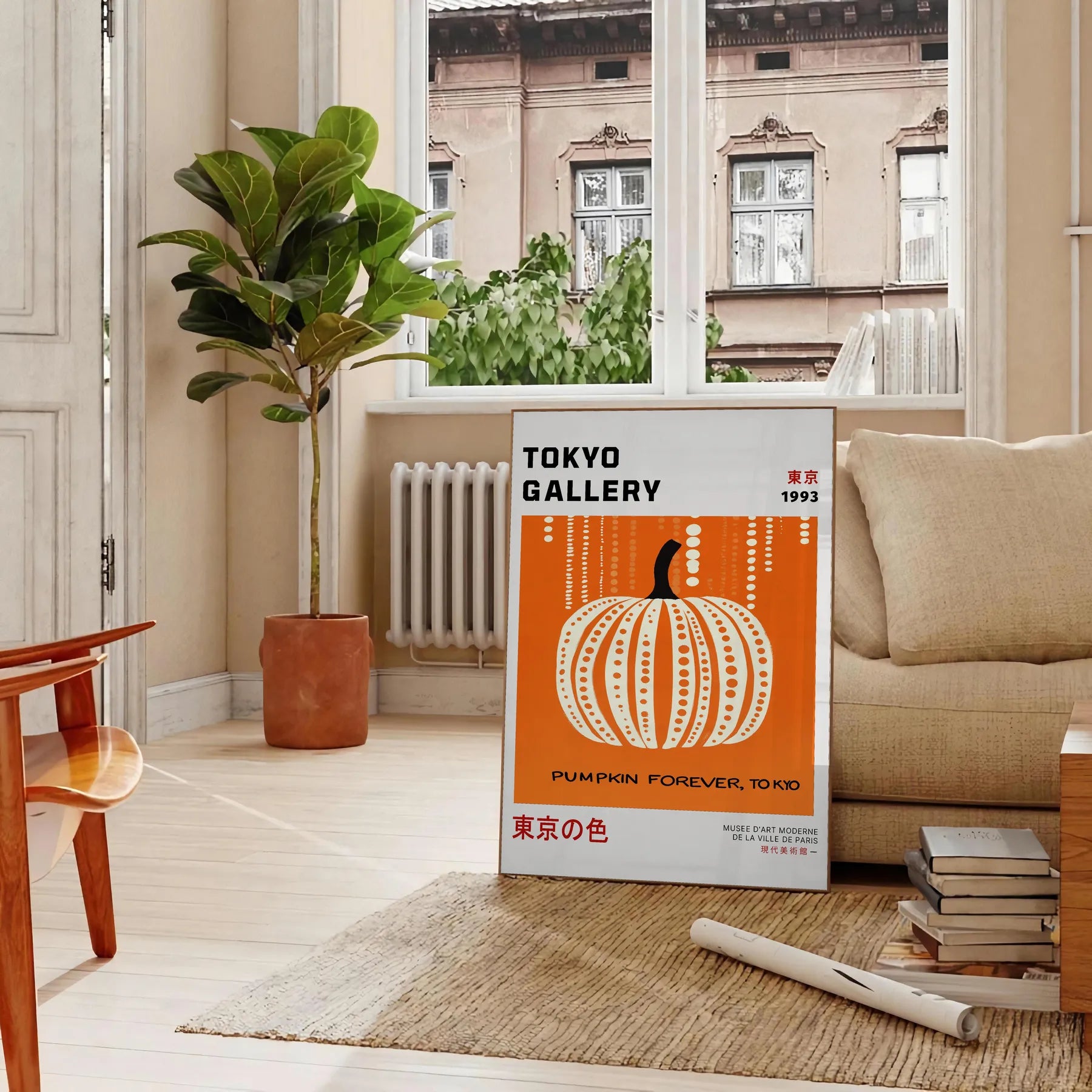 space artistic allure black white Pumpkin Forever Yayoi Kusama 8 poster iconic charm striking statement room decor today sizes available A4 cm A0