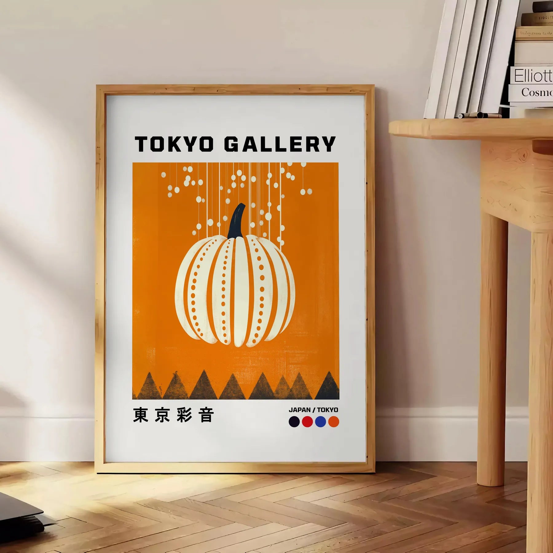 space Pumpkin Forever Yayoi Kusama poster bold black white tones art lovers iconic style vibrant creativity sizes A4 cm A0